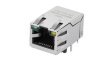 TMJ1011ABNL Industrial Connector, 10/100 Base-T, RJ45, Socket, Right Angle, Ports - 1, Contacts - 8