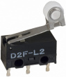 D2F-L2 Микровыключатель 3 AAC 2 ADC Роликовый рычаг Щелчковый переключатель 1 переключающий (CO)