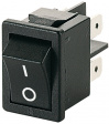 1858.4205 ROCKER; DPST; Положения:2; OFF-ON; 10A/250ВAC; черный; IP40; 100мОм