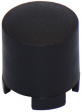 1SS09-12.0 Cap round black 6.5 x 12 mm
