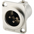 AC3MDZ XLR, Receptacle 3 AC Soldering Connection Nickel - Plated