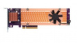 QM2-2P-384 NVMe M.2 SSD to PCI Express Adapter for NAS PCI-E x8