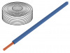 125-012 Провод; многопров; Cu; 1x0,25мм2; ПВХ; синий; 100В; -10?85°C; 10м