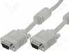AK-310103-018-E, Cable; D-Sub 15pin HD plug, both sides; grey; 1.8m, ASSMANN