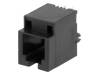 RJ9PU Гнездо; RJ9; PIN:4; со сдвигом; позолота; Конфиг.выводов:4p4c; THT