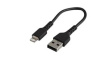 RUSBLTMM15CMB Charging Cable USB-A Plug - Apple Lightning 150mm USB 2.0 Black