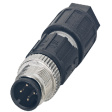 1641691 SACC-M12MS-4QO-0,34-M Cable plug M12 Poles 4