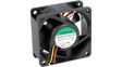PE60252BX-000U-G99 Axial Fan, 60 x 60 x 25 mm, 24 VDC, Black