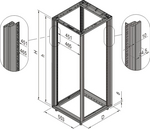 28230-452, Frame, Heavy-duty 1745 x 553 x 800 mm, Schroff
