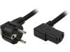 CP103 Кабель; угловая вилка CEE 7/7 (E/F), IEC C13 "мама" 90°; 2м