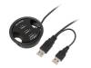 93893 Hub USB; USB 1.1,USB 2.0; черный; Кол-во портов:3; 480Мбит/с