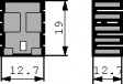 576802B00000G Теплоотводы 19.1 mm 27.3 K/W черный анодированный