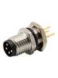RND 205-01127 M8 Straight Plug Circular Sensor Connector, 4 Poles, A-Coded, Solder