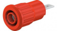 23.3160-22 Safety Socket 4mm Red 24A 1kV Nickel-Plated
