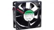 EE60201B1-000U Axial Fan, 60 x 60 x 25 mm, 12 VDC, Black