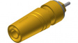 SAB 2630 S1,9 Au yellow Laboratory socket diam. 4 mm Yellow CAT II 43 mm
