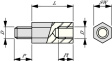 4080PA=40MM Spacer bolt 8mm 40 mm