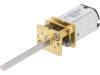 FIT0578 Двигатель: DC; с редуктором; 6ВDC; 185мА; Ось: D профиль; L: 25мм