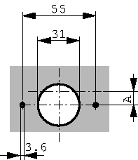ROD72,40VDC, Analogue Display 69 x 53 mm 40 VDC, Muller & Weigert