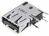 292336-1, Гнездо; USB A; на плату; THT; PIN:4; боковой, угловой 90°, TE Connectivity