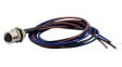 RND 205-01123 M8 Circular Sensor Connector, Straight, Socket, 3 Poles, A-Coded, Solder