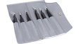 RND 550-00336 Kit of 6 ESD Epoxy Coated Tweezers Stainless Steel Curved/Fine/Grooved/Sharp/Str
