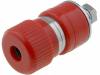 R1-26B RED, Гнездо; "банан" 4мм; 30А; 60ВDC; красный; Покрытие: никелированные, SCI