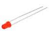 LTL1CHVRTNN, LED; 3мм; красный; 1500-3200мкд; 45°; Поверхность: выпуклая, LITE-ON