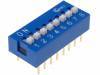 DS-08 Переключатель: DIP-SWITCH; Кол-во секций:8; ON-OFF; 0,05A/12ВDC