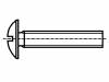 M3X8/BN500 Винт; M3x8; Головка: сферическая; Шлиц: прямой; 0,8 мм