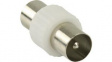 CSGB40940WT Straight Adapter, IEC Plug - IEC Plug