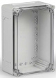 CPCF203013T Cubo C 200 x 300 x 132 мм, выбивные фланцы, прозрачная крышка, PC, IP 66/67