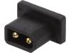 XT30G-M Гнездо; питания DC; XT30; "папа"; PIN:2; на панель; под пайку; 30А