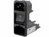 KD13.1101.105, Разъем: питания AC; IEC 60320; KD; гнездо; "папа"; 10А; 250ВAC, Schurter