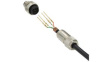 MSDS-04BMMC-SL7001 M12 Straight Plug Sensor Connector, 4 Poles, D-Coded, Crimp