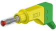 66.9328-20 Stackable Plug 4mm Green / Yellow 32A 600V Nickel-Plated