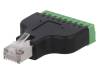 MP0050 Вилка; RJ45; PIN:8; экранированный; Конфиг.выводов:8p8c; прямой