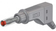 66.9328-28 Stackable Plug 4mm Grey 32A 600V Nickel-Plated