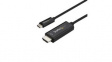 CDP2HD1MBNL  Video Cable, USB-C Plug - HDMI Plug, 3840 x 2160, 1m