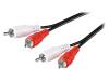 50407, Кабель; вилка RCA x2,с обеих сторон; 2,5м, Goobay