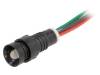 LRGY-D5-230ACWK, Индикат.лампа: LED; вогнутый; 230ВAC; Отв: O11мм; IP40; пластмасса, POLAM-ELTA