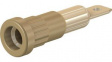 23.1013-27 Press-in Socket 4mm Brown 25A 60V Gold-Plated