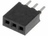 DS1065-01-1*3S8BV Гнездо; штыревое; "мама"; PIN:3; прямой; 1,27мм; THT; 1x3; 1А; 30мОм