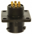 UTS010E6S Panel Mount Socket with Flange UTS Hi Seal Poles=6 Female Housing size10
