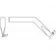 4SPI80232 Soldering tip Chisel-shaped, bent 7.0 mm