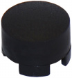 1SS09-09.5 Cap round black 6.5 x 9.5 mm
