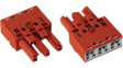 770-1303 Distribution connector 3p, 0.5...4 mm2 red
