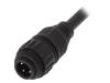 CA016 1A013 030 12 Разъем: круглый; вилка; PIN:4; "папа"; провода; IP65,IP67; 18А; 3м