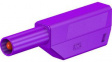 22.2657-26 Stackable Banana Plug 4mm Violet 32A 1kV Nickel-Plated