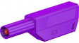 22.2657-26 Stackable Banana Plug _4mm Violet 32A 1kV Nickel-Plated